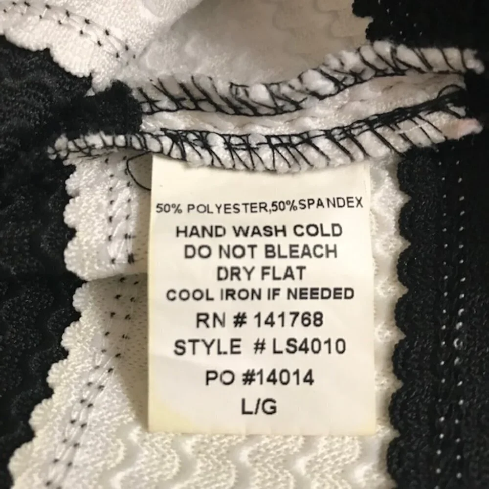 Lore Women's Contrast Black & White Stripes A- Line Skirt Size Large